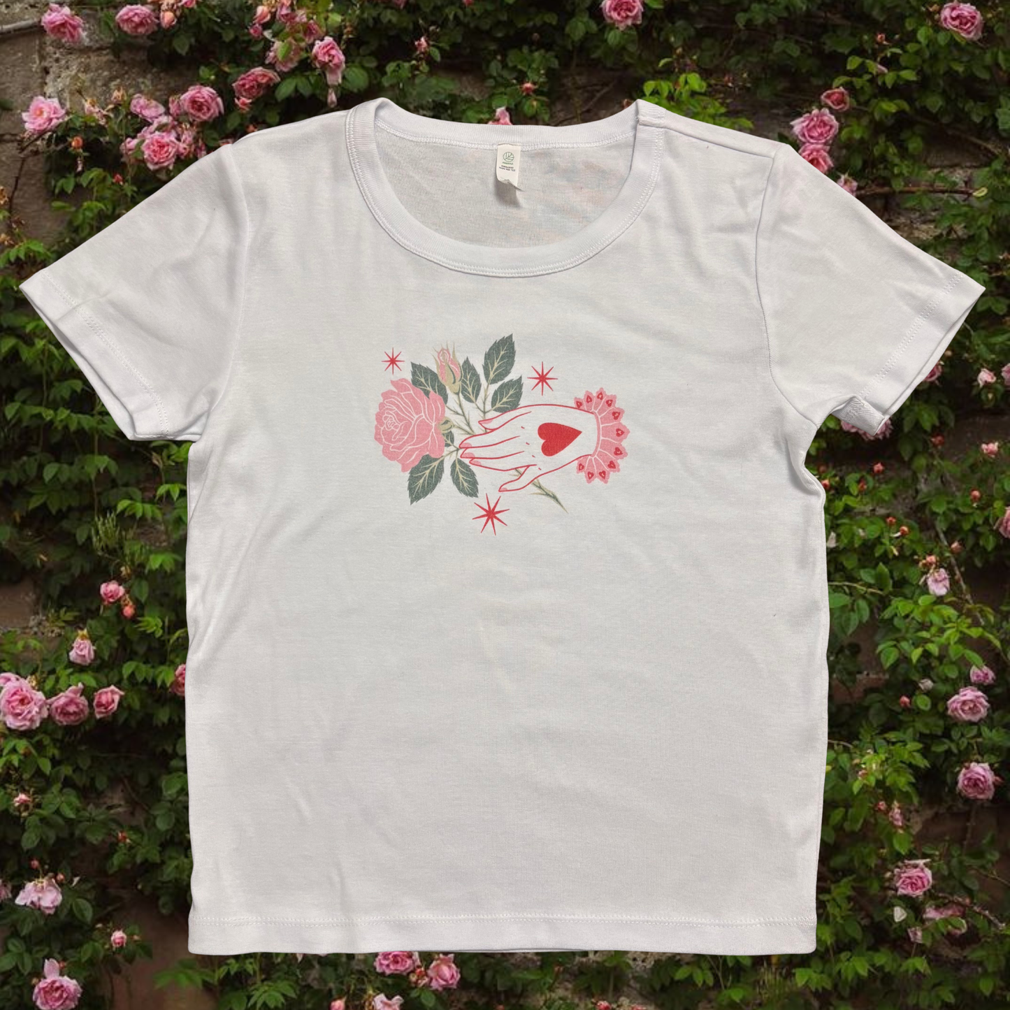 M - FLAWED Love Token Baby Rib Tee