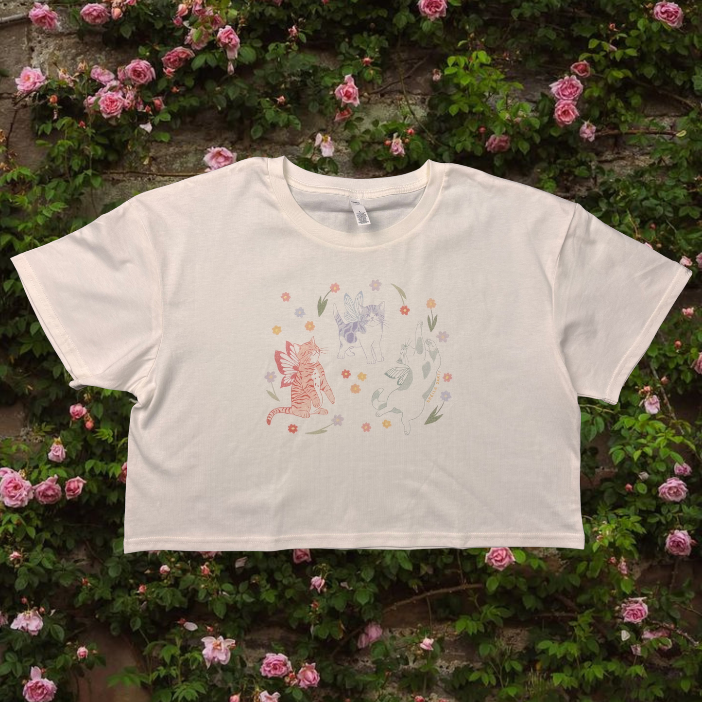 L - SAMPLE Fairy Kittens Crop