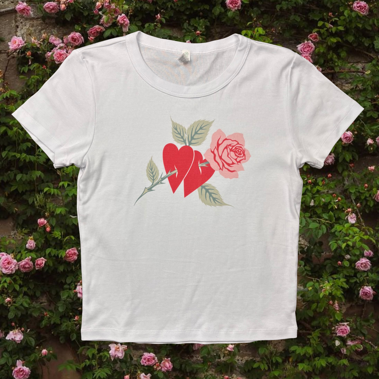 L - SAMPLE Heartstruck Baby Rib Tee