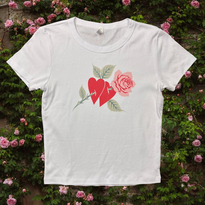 L - SAMPLE Heartstruck Baby Rib Tee