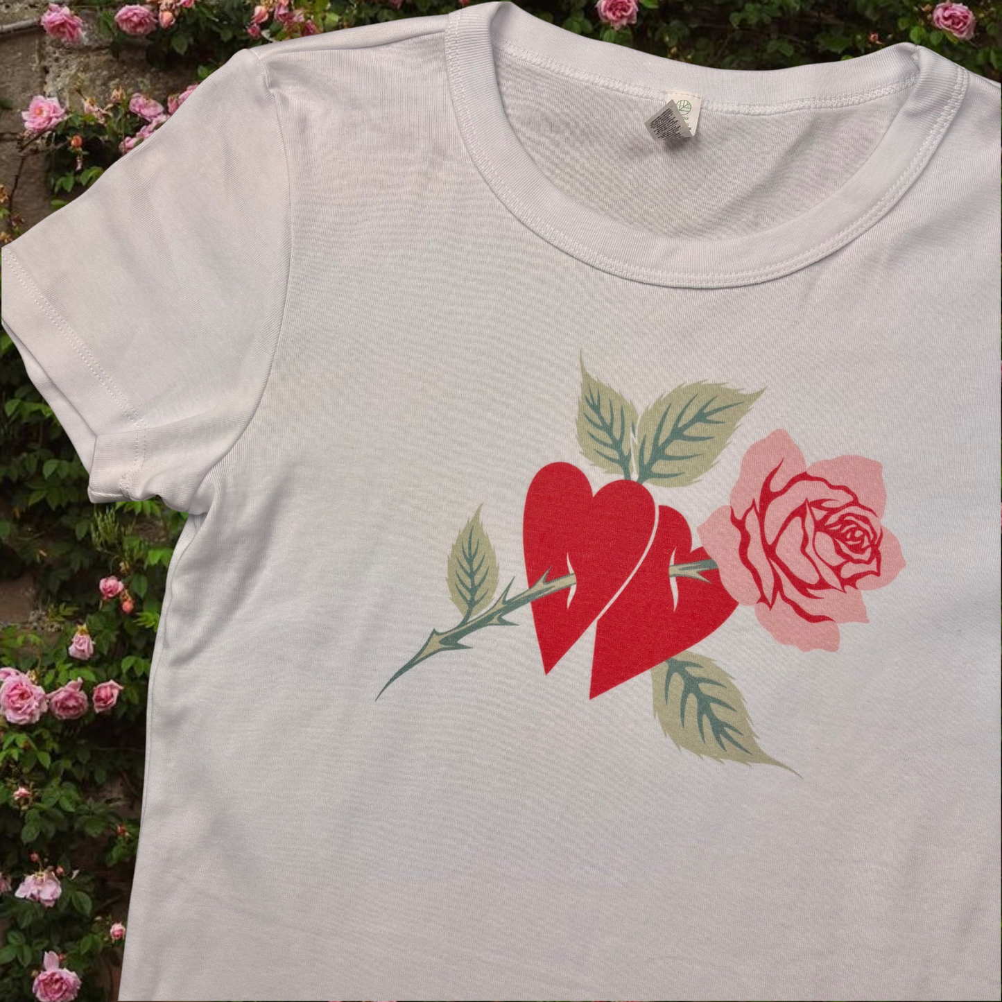 L - SAMPLE Heartstruck Baby Rib Tee