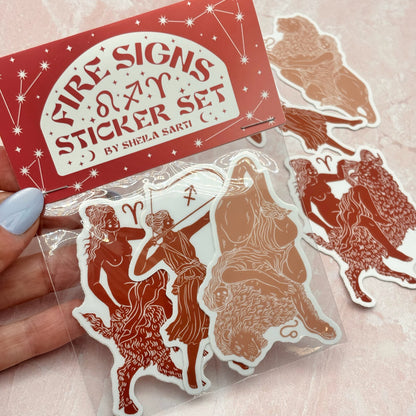 Fire Sign Sticker Pack