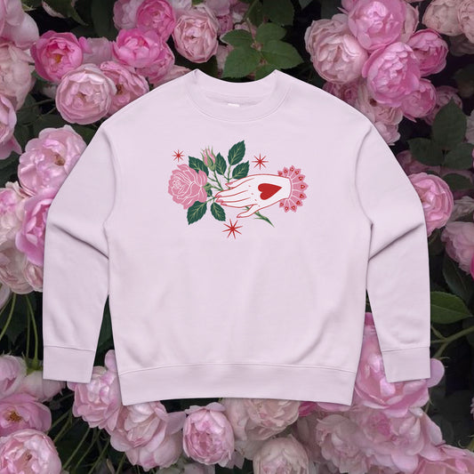 S - Love Token Midlength Orchid Crew - RTS