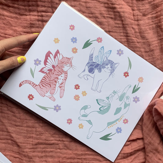 Fairy Kittens Print