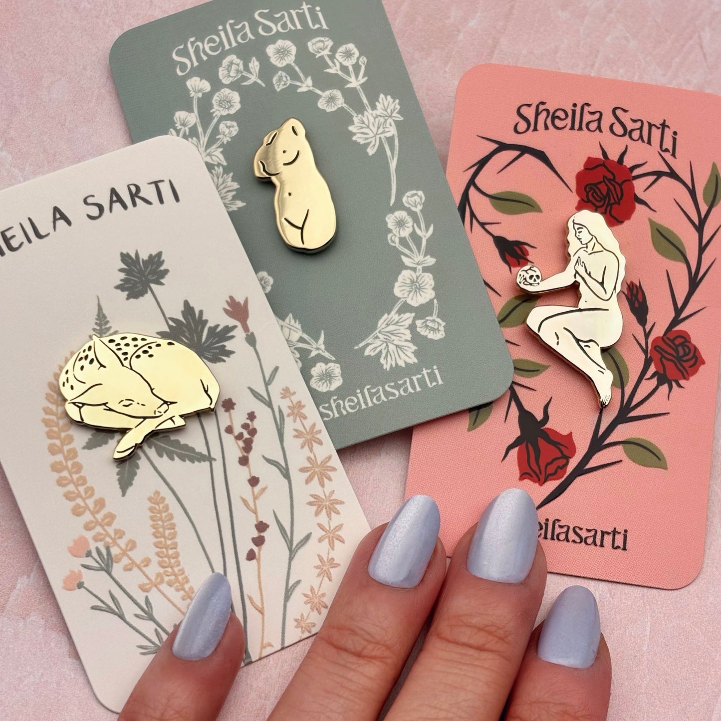 Bust Enamel Pin