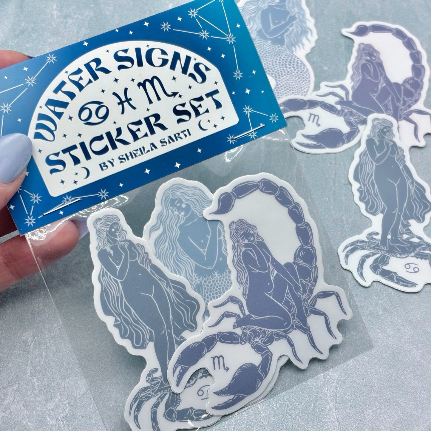 Water Sign Sticker Pack